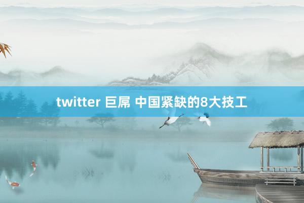 twitter 巨屌 中国紧缺的8大技工