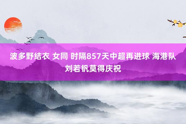 波多野结衣 女同 时隔857天中超再进球 海港队刘若钒莫得庆祝