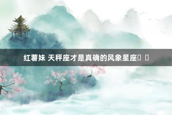 红薯妹 天秤座才是真确的风象星座♎️